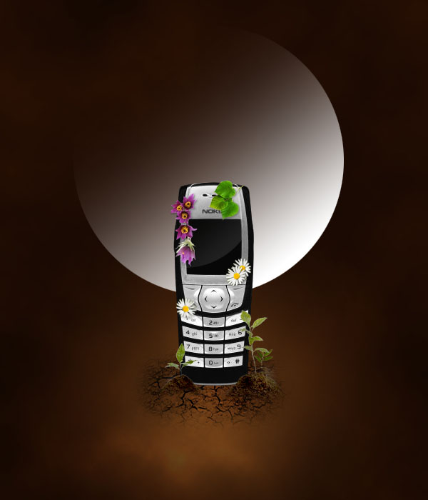 Design a Sleek Nature Themed Phone Advert image 28