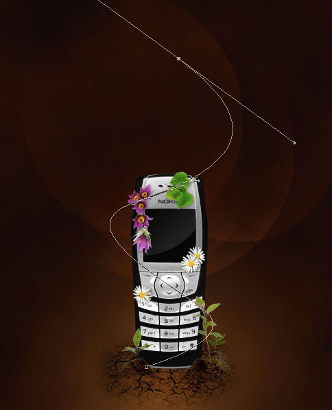 Design a Sleek Nature Themed Phone Advert image 30