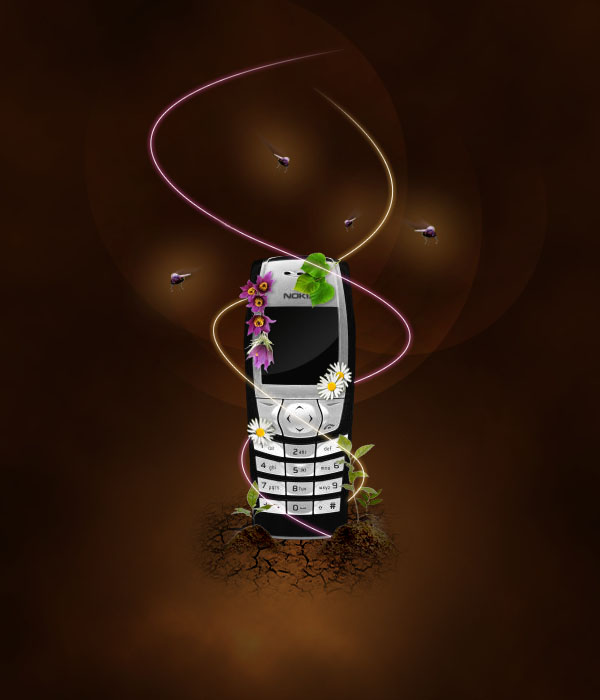 Design a Sleek Nature Themed Phone Advert image 42