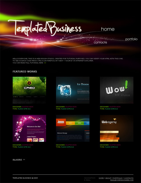 How to create a web design studio portfolio image 3