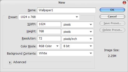 Create a Similar Mac OS X Aurora Wallpaper using Photoshop image 1