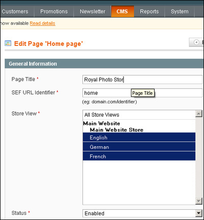 How to create and customize the Magento store image 7
