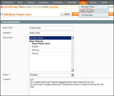 How to create and customize the Magento store image 8