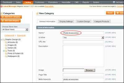 How to create and customize the Magento store image 10