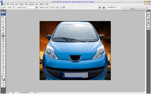 car moving photo