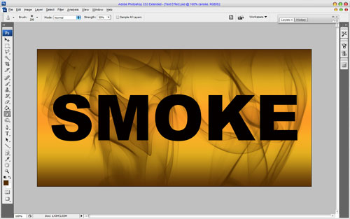Smoked Text Effect image 6