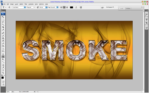 Smoked Text Effect image 14