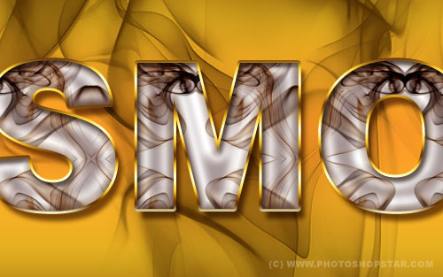 Smoked Text Effect Tutorial: Final Result