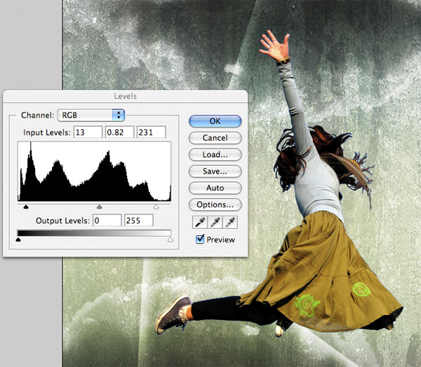 Photo Manipulate a Falling Angel image 14