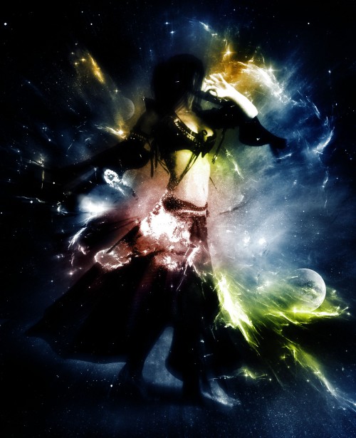 Design an Awesome Space Dancer Scene with Nebula Texture in Photoshop Tutorial: Final Result