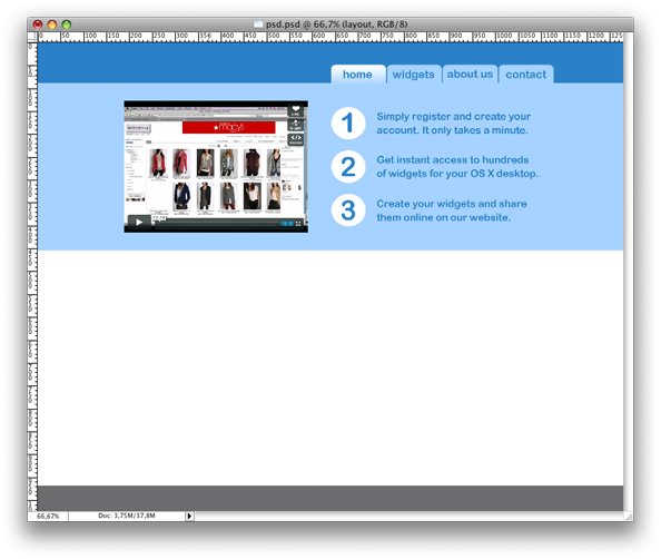 Create a web 2.0 layout in Photoshop image 8
