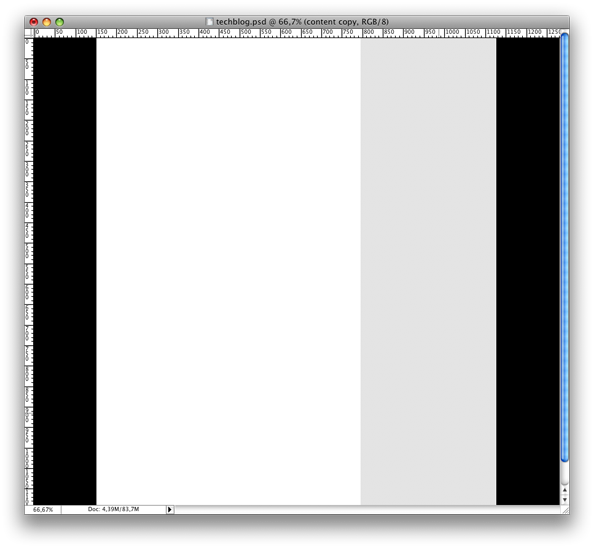 Creating a tech blog layout in Adobe Photoshop image 1