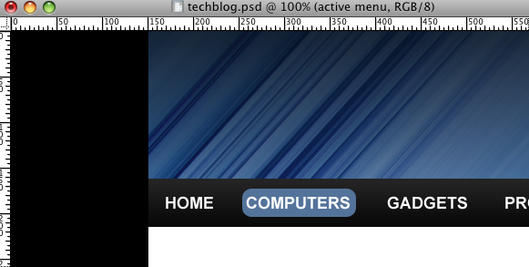 Creating a tech blog layout in Adobe Photoshop image 5