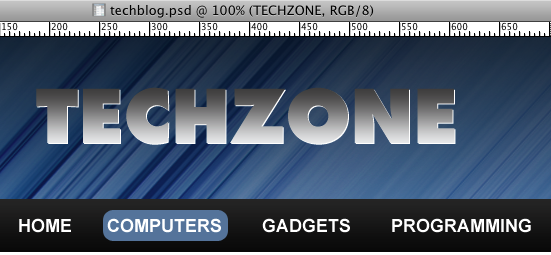 Creating a tech blog layout in Adobe Photoshop image 7