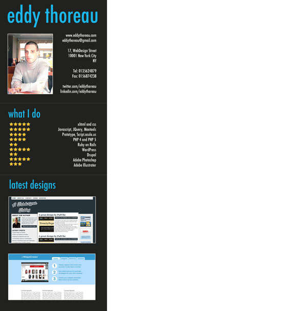 Create an astonishing resume with Adobe Photoshop image 9