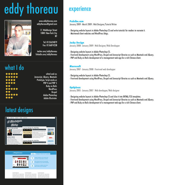 Create an astonishing resume with Adobe Photoshop image 10