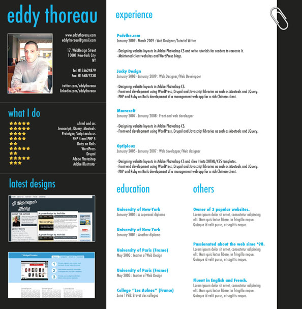 Create an astonishing resume with Adobe Photoshop image 14