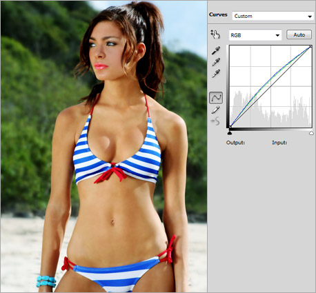 Professional Photo Retouching Bikini Model image 12