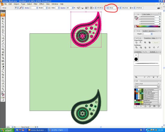 How to create a paisley seamless vector pattern image 11