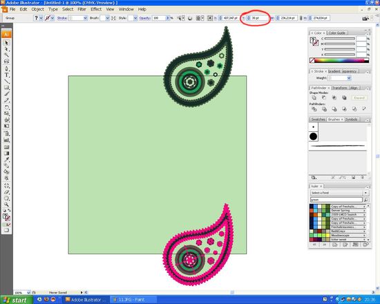How to create a paisley seamless vector pattern image 12