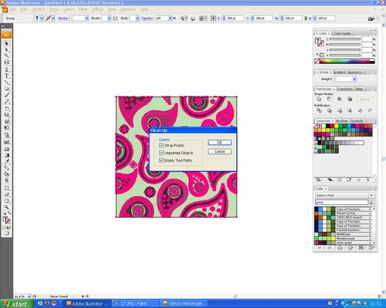 How to create a paisley seamless vector pattern image 18
