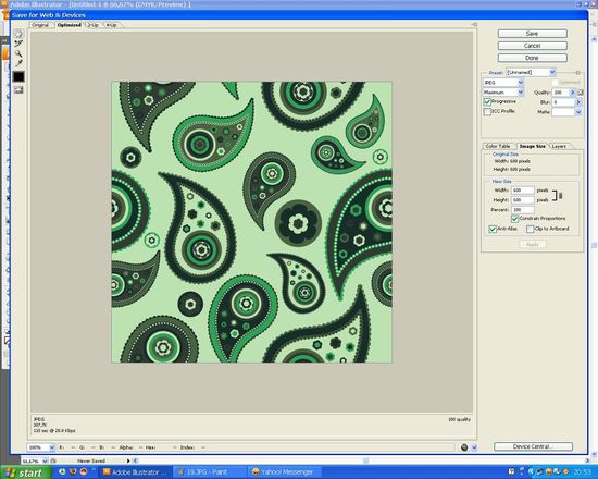 How to create a paisley seamless vector pattern image 20
