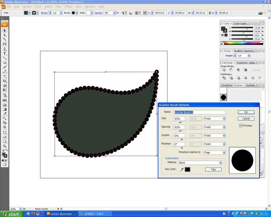 How to create a paisley seamless vector pattern image 2