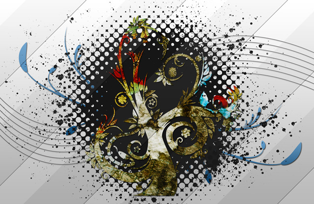 Creating an Amazing Layout using Texture Tutorial: Final Result