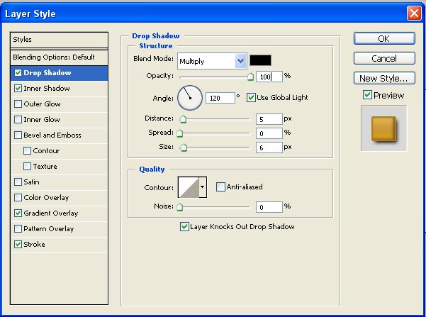 Golden Web Button image 2