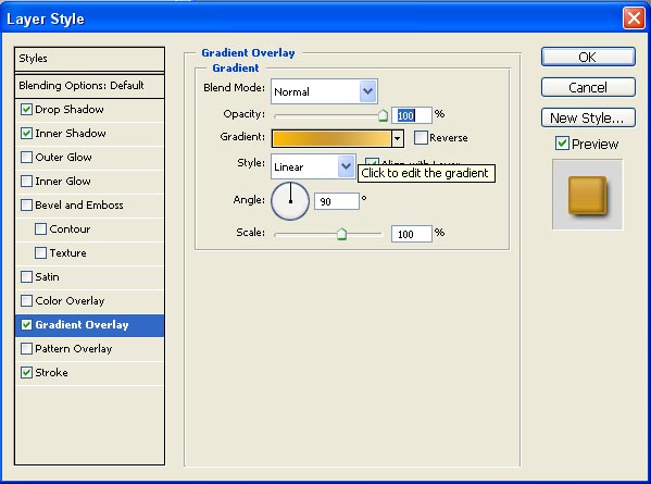 Golden Web Button image 3