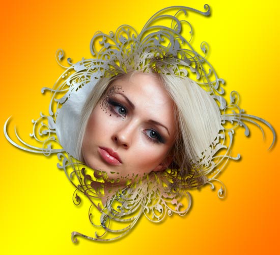 Create Vectorized Girls Frame Tutorial: Final Result
