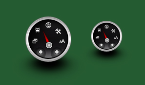 Meter design in Photoshop Tutorial: Final Result