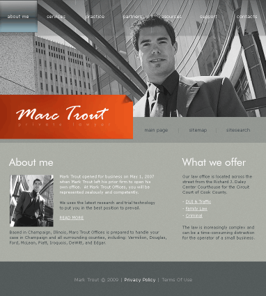 How to create a website for a lawyer