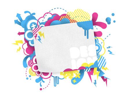 Create a Bright Retro Grunge Vector Illustration image 29