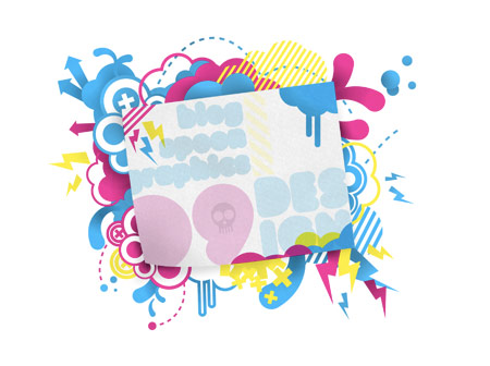 Create a Bright Retro Grunge Vector Illustration image 31