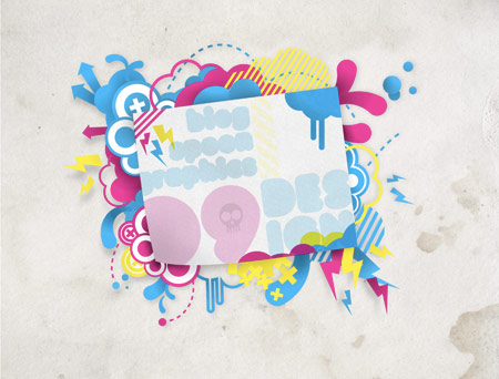 Create a Bright Retro Grunge Vector Illustration image 32