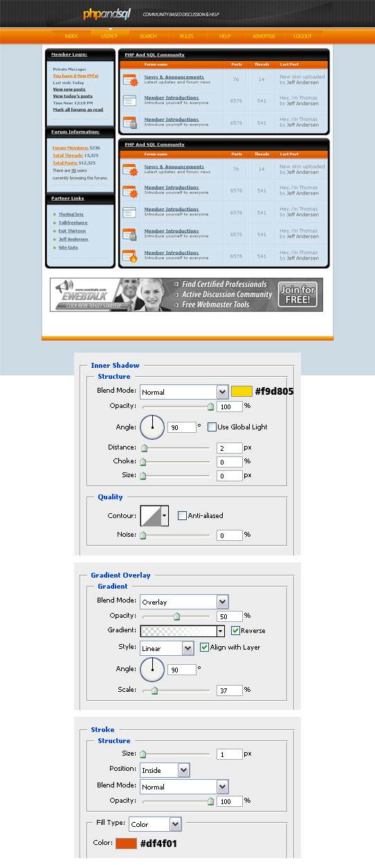 Create a Forum Layout using Photoshop image 37