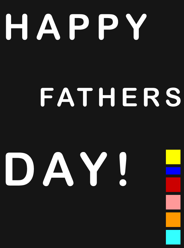 Pacman Greetings Card (Happy Father's Day!) image 1