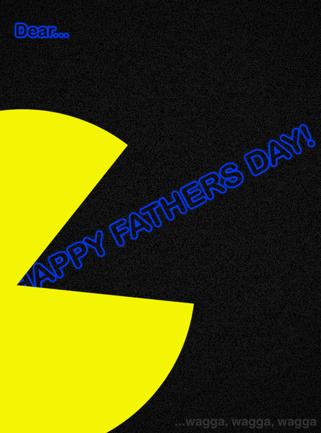Pacman Greetings Card (Happy Father's Day!) image 20