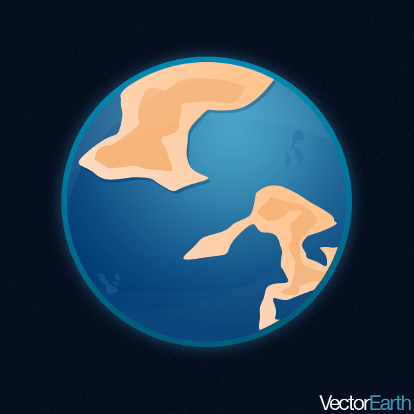 Vector Style Earth