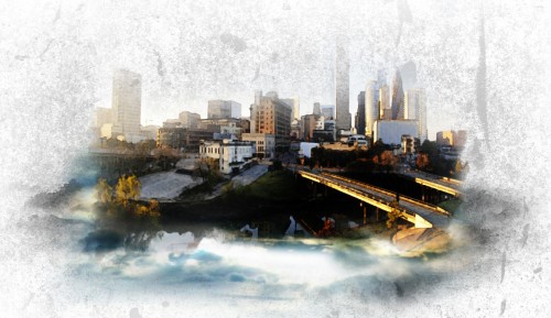 Design an Awesome Watercolour Style 'City on Cloud' Artwork in Photoshop image 19