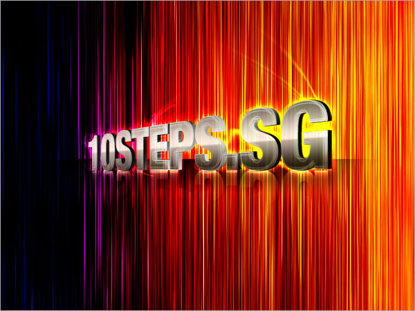 Creating Colorful Disco Lines Effect Tutorial: Final Result
