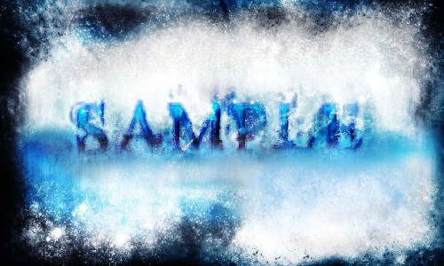 Design a Chilling and Icy Text Effect in Photoshop Tutorial: Final Result
