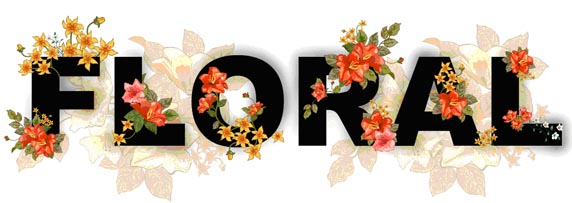 Floral Text Wallpaper image 8