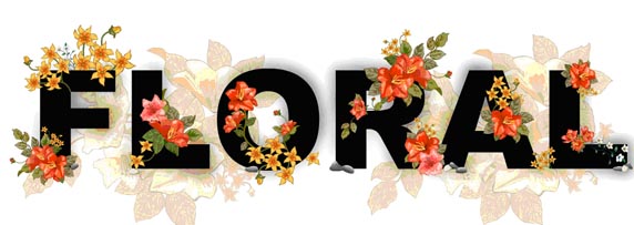 Floral Text Wallpaper image 9