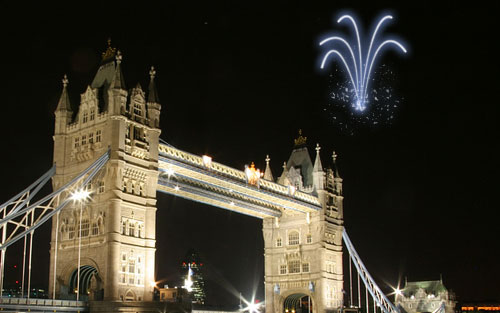 Add Cool Fireworks to the Photo image 13