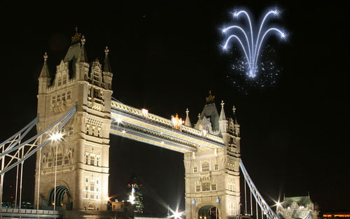 Add Cool Fireworks to the Photo image 15