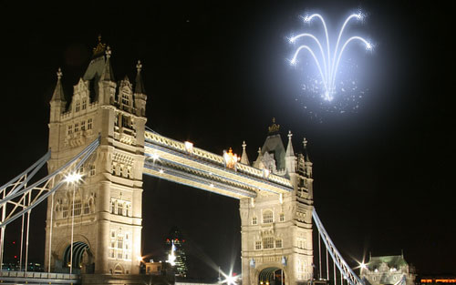 Add Cool Fireworks to the Photo image 16
