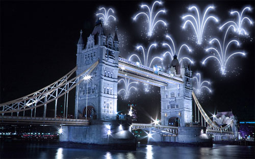 Add Cool Fireworks to the Photo image 21