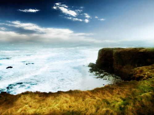 Design a Surreal Ancient Ruin and Coastal Island Scenery in Photoshop image 12